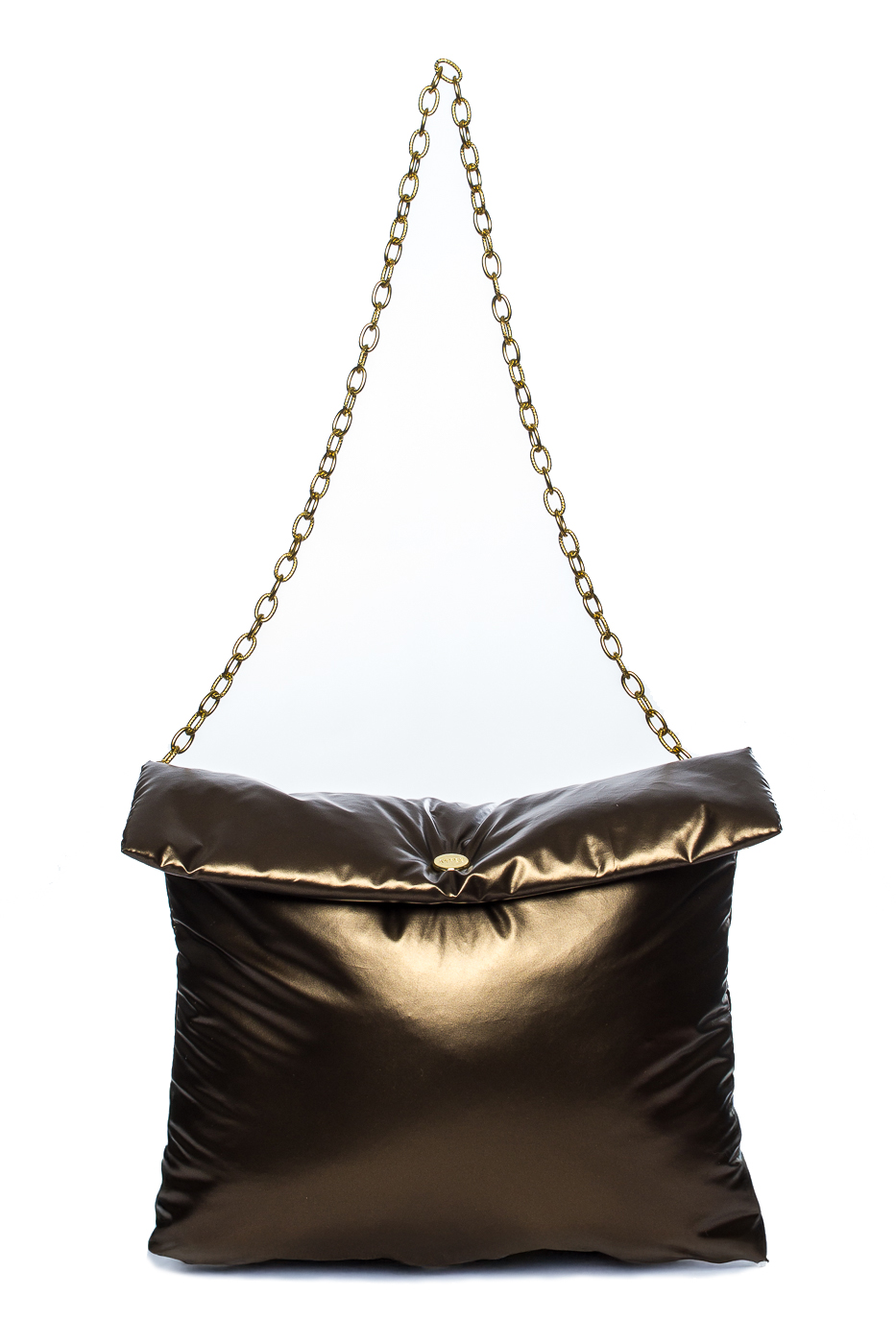 POCHETTE PIUMINO CON CATENA, 25X30 - PLATINO